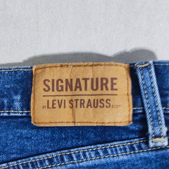 Signature by Levi Strauss jeans men's size W36/L29 denim blue colour Relaxed fit - Picture 5 of 15